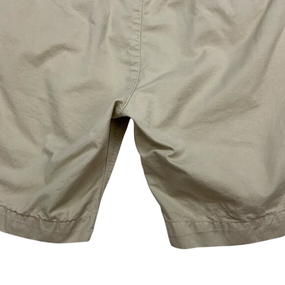 Psycho Bunny Mens Flat Front Shorts 32 Light Khaki Classic Fit Zip Fly Resort - Picture 9 of 12